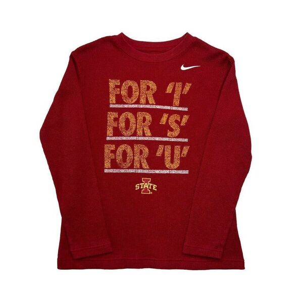 Nike Women's Waffle Weave Iowa State Cyclones Long Sleeve Shirt - Picture 1 of 9